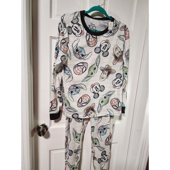 Disney 100 Character Mash Up TargetWomen's Family Pajamas Medium - Picture 9 of 11